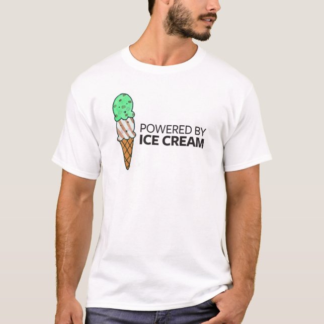 Powered by Ice Cream T-Shirt (Front)
