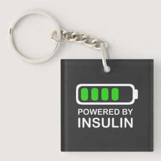 Powered By Insulin Keychain