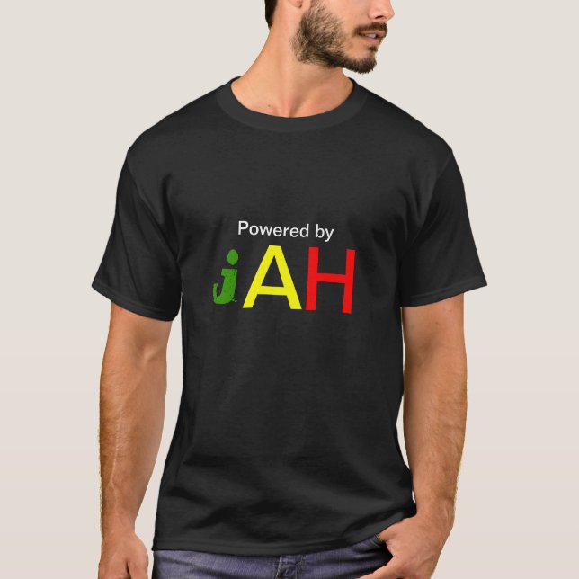 Powered By Jah Rastafari T-Shirt (Front)