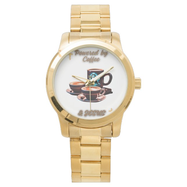 Powered by Jesus & Coffee Watch (Front)