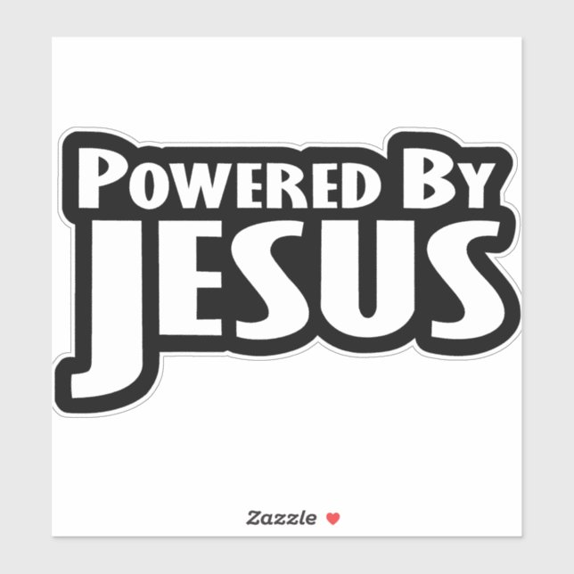 Powered by Jesus Sticker (Sheet)