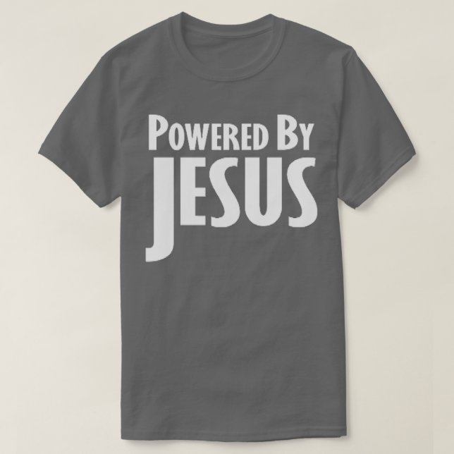 POWERED BY JESUS T-Shirt (Design Front)