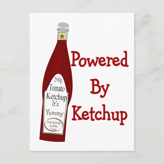 Powered By Ketchup Postcard (Front)