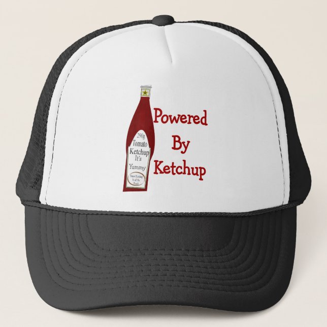 Powered By Ketchup Trucker Hat (Front)