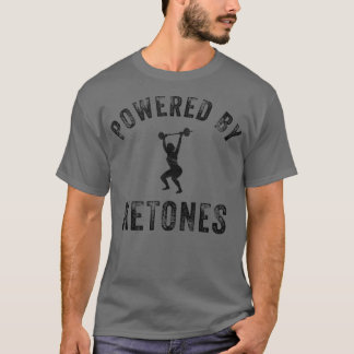 Powered By Ketones Keto Diet Gym Women Fitness Wei T-Shirt