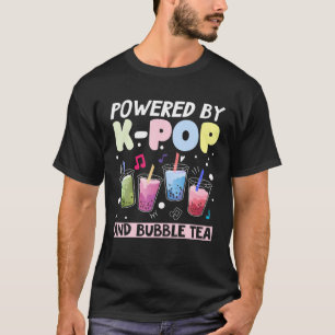 Powered By Kpop And Bubble Tea - Korean - Cute Bob T-Shirt