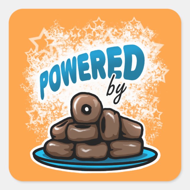 Powered by Little Chocolate Donuts stickers (Front)