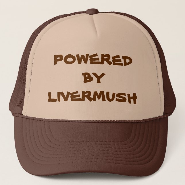 Powered by Livermush Trucker Hat (Front)