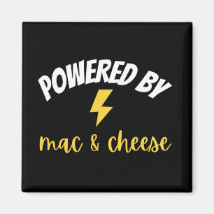 Powered By Mac and Cheese Magnet