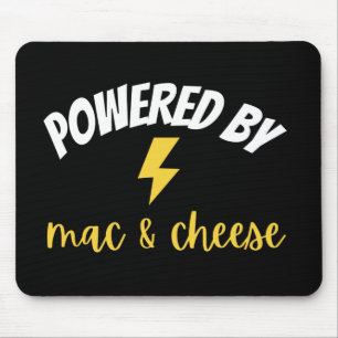 Powered By Mac and Cheese Mouse Pad