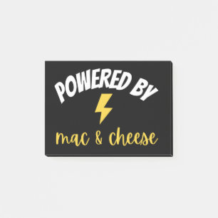 Powered By Mac and Cheese Post-it Notes