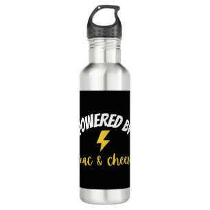 Powered By Mac and Cheese Stainless Steel Water Bottle