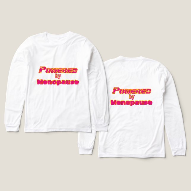 Powered by Menopause 1 Tri-Blend Shirt (Design Front & Back)