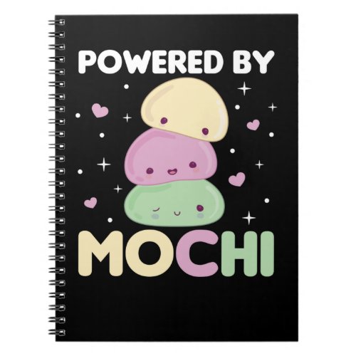 Powered By Mochi _ Kawaii Mochi Ice Cream Notebook