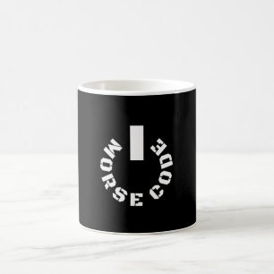 Powered by Morse Code Coffee Mug