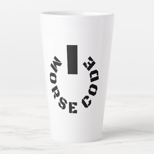 Powered by Morse Code Latte Mug