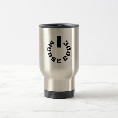 Powered by Morse Code Travel Mug