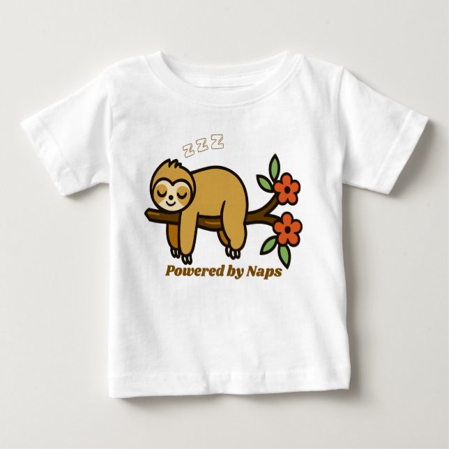 POWERED BY NAPS BABY T-Shirt (Front)