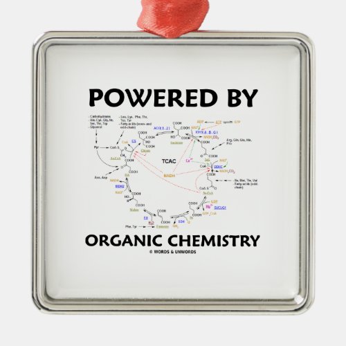 Powered By Organic Chemistry Krebs Cycle Metal Ornament