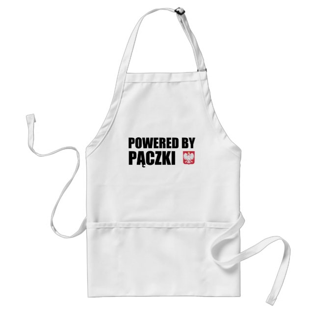 Powered By Paczki Fat Thursday Adult Apron (Front)