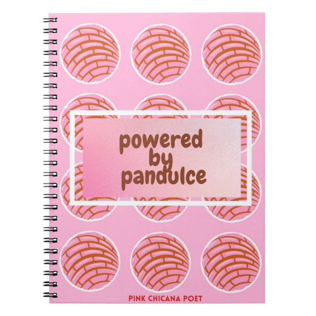 Powered by pan dulce notebook (Front)