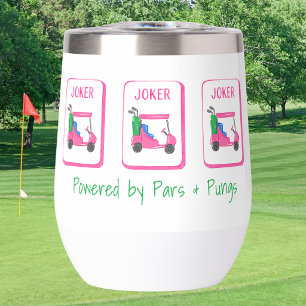 Powered by Pars & Pungs / Mahjong Golf Custom Thermal Wine Tumbler