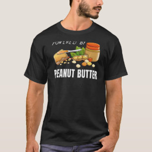 Powered By Peanut Butter Jelly Food Graphic T-Shirt