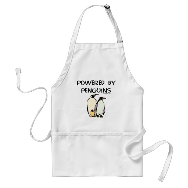 Powered By Penguins Adult Apron (Front)