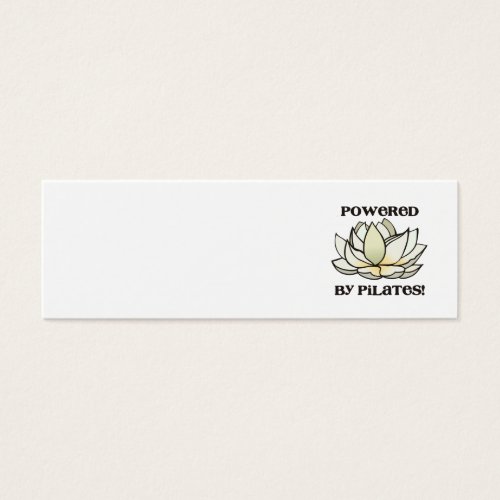 Powered By Pilates Lotus Business Card