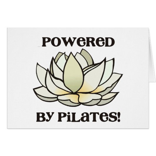 Powered By Pilates Lotus Cards (Front Horizontal)