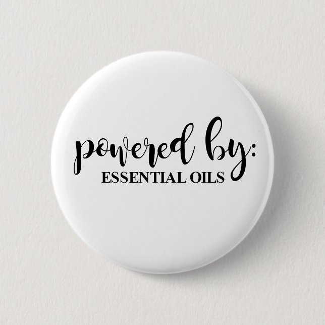 POWERED BY PINBACK BUTTON (Front)