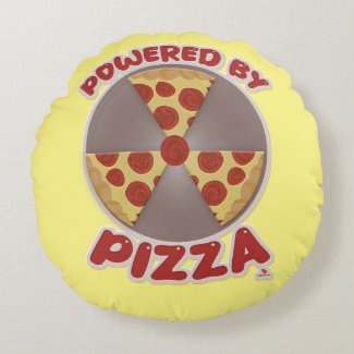 Powered By Pizza Funny Food Goofy Slogan