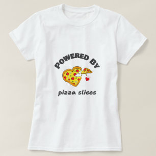 Powered By Pizza Slices-School Lunch Break T-shirt