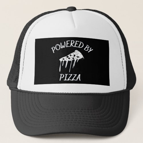 Powered By Pizza Trucker Hat
