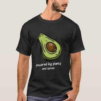 Powered By Plant And Spices Funny Vegan Chef T-Shirt