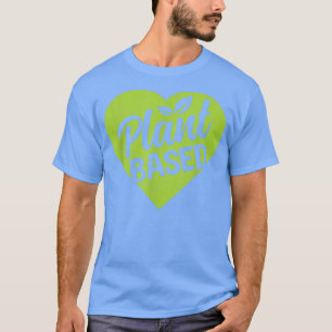 Powered By Plant Based Diet Vegan Life Funny Veget T-Shirt