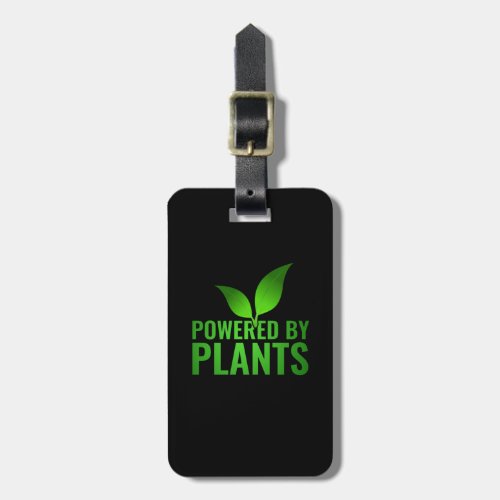 Powered By Plants _ Vegan Workout Luggage Tag