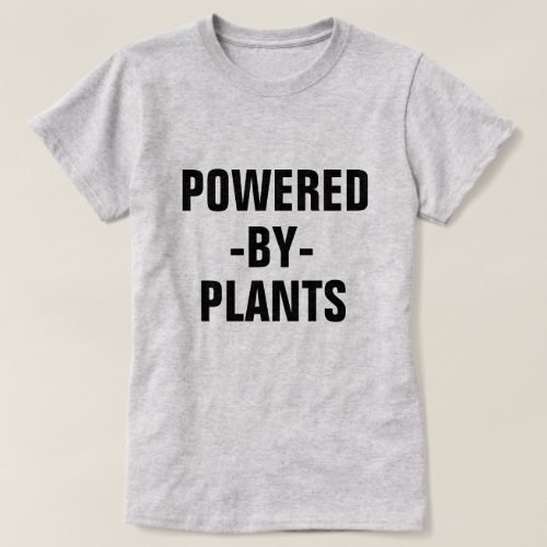 Powered by Plants womens vegan shirt