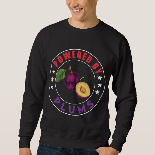 Powered By Plums Design Love Fruits Sweatshirt (Front)