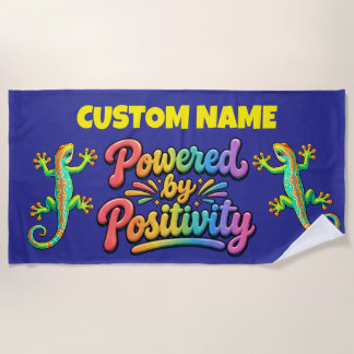 Powered by Positivity Beach Towel