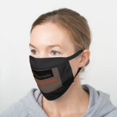 Powered By Prayer™ Alt Black Cotton Face Mask (Angled)
