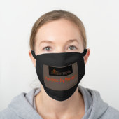 Powered By Prayer™ Alt Black Cotton Face Mask (Worn)