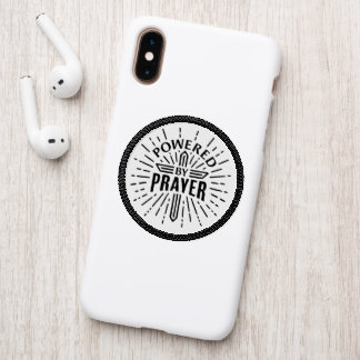 Powered by prayer Christian cross Patch