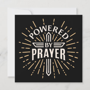 Powered by prayer christian invitation