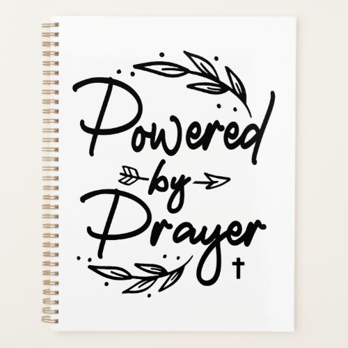 Powered By Prayer Christian Quote  Planner