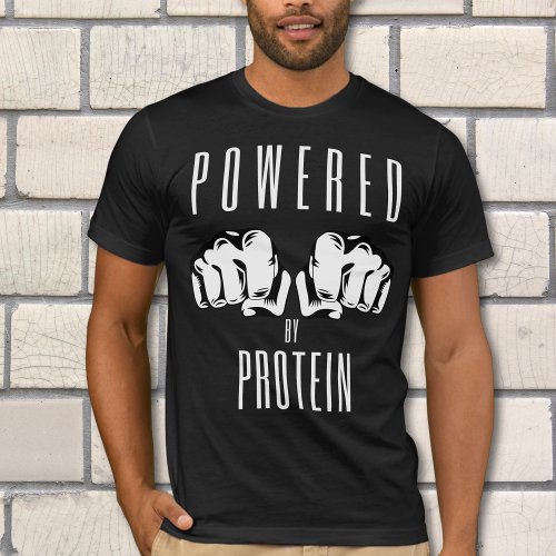 Powered By Protein Carnivore Fists T_Shirt