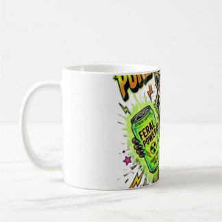 Powered By Pure Feral Energy Funny Raccoon Coffee Mug