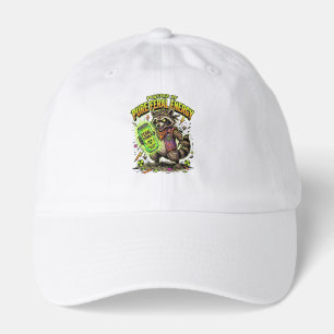 Powered By Pure Feral Energy Funny Raccoon Hat