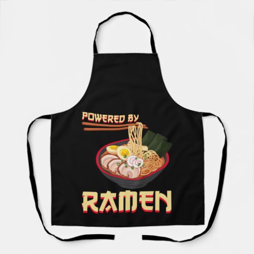 Powered By Ramen Japanese Anime Noodles Apron