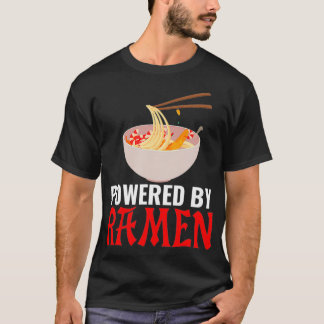 Powered By Ramen Japanese Noodles With Chopsticks T-Shirt
